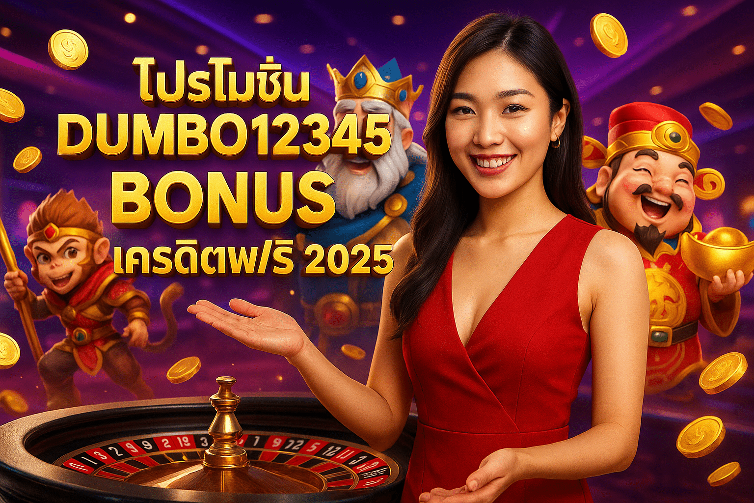 โปรโมชั่น DUMBO12345 โบนัส เครดิตฟรี 2025