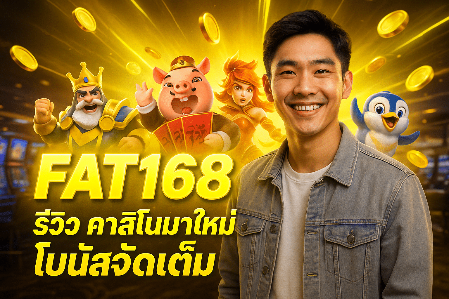 FAT168 รีวิว คาสิโนมาใหม่โบนัสจัดเต็ม